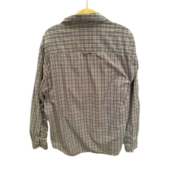 Woolrich Men's Shirt Vintage Woolen Mills Size XL Blue 100% Nylon Summer Weight - Picture 4 of 4